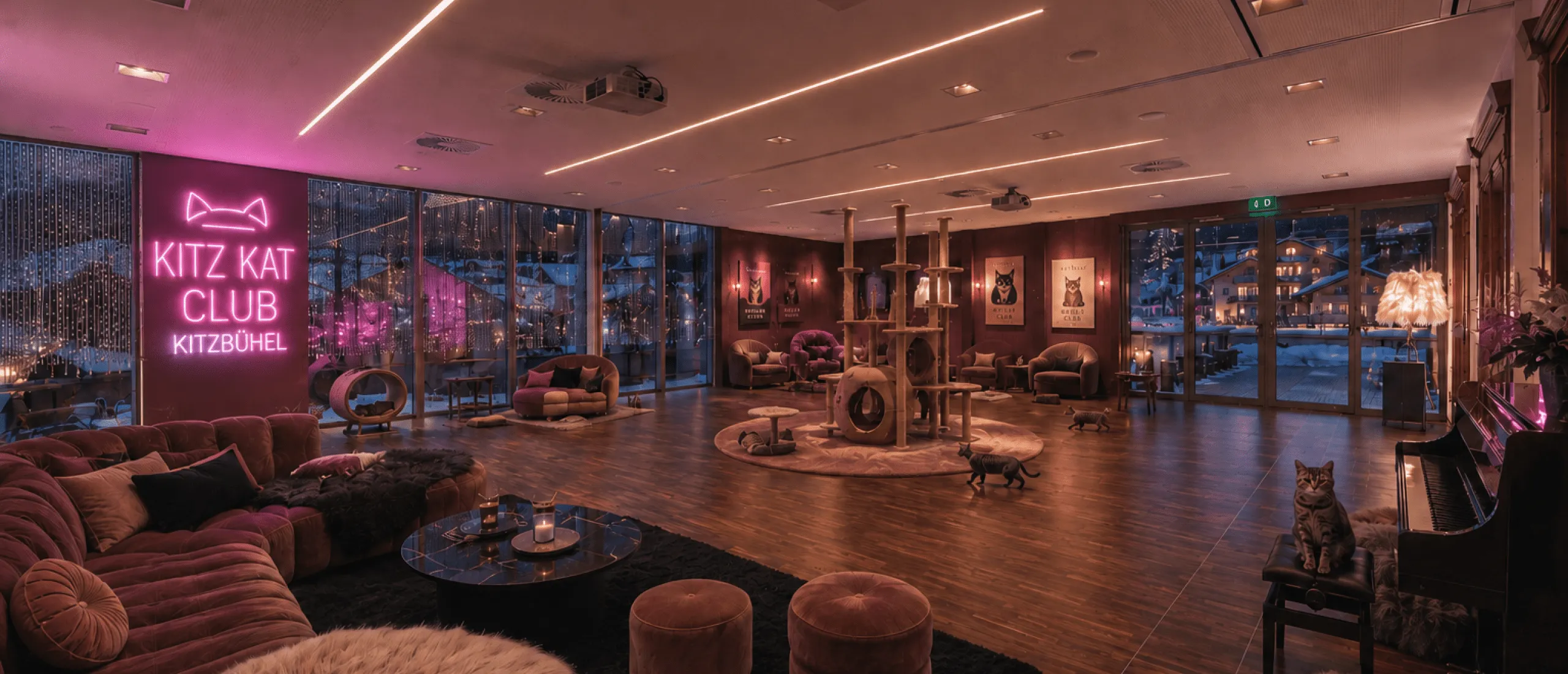 Interior of the Kitz Kat Club in Kitzbühel